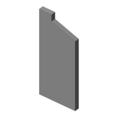 Šamotová deska boční, levá KV 025F P01